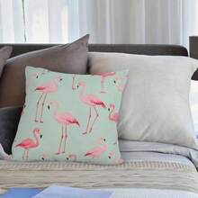Design 99 - HGOD DESIGNS Flamingo Decorative Throw Pillow Cover CaseFlamingos Cotton Linen Outdoor Pillow cases Square Standard Cushion Covers For Sofa Couch Bed 46cm x 46cm Pink - Diseo 99 - Ver 4