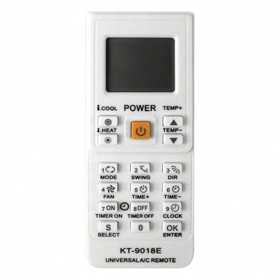 KT-9018E 通用空调遥控器,5000 合 1,兼容格力、Aux、三菱重工、日立、三洋等大多数品牌。 - 查看 1