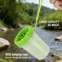 1pc Portable Pet Foot Cleaning Cup, Dog Cat Paw Cleaner Tool, 4.33in*3.54in - Multicolor - View 9