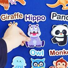 hoojojo 52pcs Animal Felt Teaching Supplies - Montessori Educational Toys, A-Z Letter Animal Felt Set, Interactive Sorting And Word Matching Game Suitable For Preschool Classroom And Home Education - Multicolor - View 5