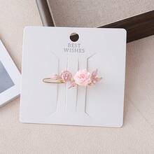 1pc, Fresh Wind Flower Hair Clip, Women's Sweet Flower Hair Clip, Alloy Material, Versatile Holiday Accessories - Multicolor - View 9