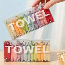14pcs Portable Disposable Thick Compressed Square Face Towels, Travel Hygiene Cleaning Beauty Towels - A - View 3