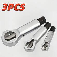 3件套金属螺母劈开器工具，9mm-22mm重型螺母撬开器，用于拆卸损坏的螺母，手动压力螺母分离器拆卸工具 - 3件套 - 查看 3
