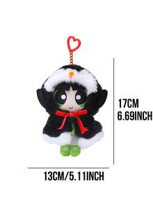 The Powerpuff Girls Holiday Character Keychain Bag Charm Pendant, Reindeer Snowman Penguin Costume Design Options, Cartoon Winter Cosplay Outfit with Detailed Expression and Decorative Elements, Soft-Touch Fabric Surfaces with Fine Stitching and Qualityefarsman, 1pight Hanging as Character Collectible for Daily Styling Display Decoration and Desk Accent, Eye-Catching Seasonal Cartoon Accessory for Character Fans and Art Figure Collectors, Ideal Christmas Holiday Birthday Gift Choice for Friends Couples and Special Celration Moments - 彩色 - 查看 14