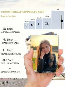 1/5/10/20/50pcs Personalized Photo Prints, Suitable For Birthday, Wedding, Christmas, Mother's Day, Thanksgiving, High Quality Photo Paper - Multicolor - View 4