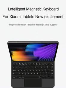 适用于小米 POCO Pad X1 11.2 英寸平板电脑的全新 2025 款磁吸键盘,带支架保护套、妙控键盘、背光、蓝牙和触控板 - 查看 3
