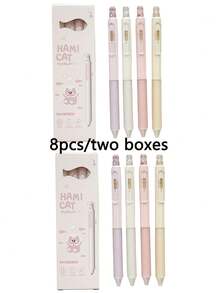 Bộ 4 bút hoặc 2 bút/bộ, bút bi hình mèo sáng tạo 0.5mm, mực đen khô nhanh, thân bút nhựa nhẹ, dụng cụ văn phòng phẩm, bút bi đen hình mèo nhũ ngọc trai, bút bi bấm nút, viết trơn tru, thích hợp cho văn phòng, viết nhật ký, quà tặng cho người yêu mèo, văn phòng phẩm độc đáo, thiết kế sáng tạo, bền, đặc biệt dành cho nhân viên văn phòng, cần thiết cho mùa tựu trường. - Nhiều màu - Xem 20