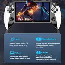 New X9 Handheld Game Console, Retro Nostalgic Handheld Game Player With Dual Joysticks, 5.1" HD Large Screen, 1500mAh Battery - View 9