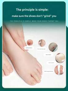 1 Pc / 8 Pcs Anti-Slip Heel Pads For Sneakers & High Heels, Anti-Friction Foot Pads, Transparent Invisible Thin Foot Stickers - Thin style - View 4