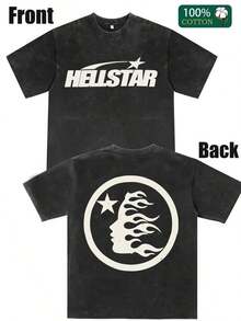 Star Print Tee Shirt, Tees For Men, Casual Short Sleeve T-Shirt For Summer - Black - View 6