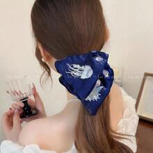 フランスの軽い贅沢、高級感、重厚な刺繍スクエアスカーフ、大腸ヘアバンド、夏用ローポニーテールヘッドバンド、特大スクエアヘッドバンド、ヘアバンド、高級光沢のあるオーシャン刺繍大腸ヘアバンド青と白の絶妙なヘアロープかわいい大人の帽子通勤、デート、パーティーに最適なヘアアクセサリーさまざまなスタイルが利用可能、高弾性、髪にダメージを与えません。 誕生日のギフトに最適な小さなギフト日常着の雰囲気のアイテム、高弾性、韓国スタイル、怠惰でリラックスした、軽い贅沢、レトロな甘い女の子スタイル、ホットな女の子スタイル、森の癒し、フレンチエレガンス、ミニマリストのシンプルさ、新鮮で甘い、日本のソフトガール、かわいい活力、絶妙な気質、雰囲気のあるスタイル、高い頭蓋骨の適応、レトロな香港スタイル、カレッジスタイル、絶妙な雰囲気の毎日の通勤、キャンパス/通学、デート、パーティー用の服装/パーティー、結婚式/ブライドメイドのスタイル、休暇/旅行、アフタヌーンティー、職 場/仕事、カジュアルな外出、写真撮影、親友との集まり、ホリデーデコレーション（クリスマス）/お正月、バレンタインデー）、卒業写真スタイリング、通勤シンプルスタイリング春、夏、秋、冬四季ユニバーサル円形、リング、四角形、幾何学的な衣類装飾品>女性用アクセサリー>女性用ヘアアクセサリー>ヘアリング大腸リングプリーツ不規則な韓国語バージョン - 紺色のハンカチ - チェックする 3