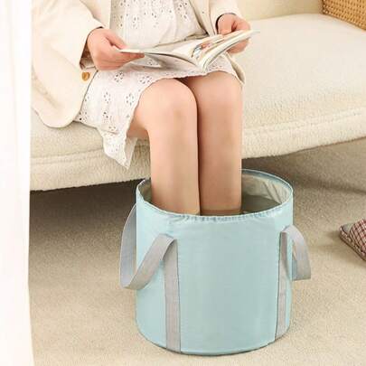 Foldable Adult Foot Soak Tub, Portable Insulated Foot Soak Bag For Home Use, Over-Ankle Foot Wash Basin