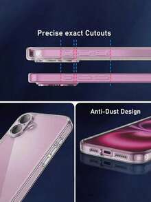 透明超薄硅胶手机壳，柔软透明背板，兼容 17、16、15、14、13 Pro Max、12 Mini、11 Pro、XS Max、XR、X 和 16 Plus。防水、防震、防摔、防刮。 - 無色 - 查看 7