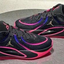 Nike Men's Jordan Tatsum 4 Leapf Basketball Shoes - Black/Pink - View 3