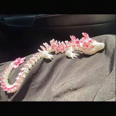 可动樱花龙摆件，桌面装饰，卧室摆件，疗愈礼物