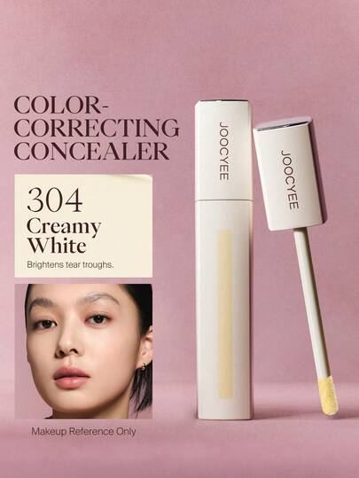  JOOCYEE AIRY WEAR CONCEALER - Corrector ligero para cubrir imperfecciones, marcas de acné, rojeces, ojeras, bolsas de los ojos, arrugas, pecas y manchas. Fórmula iluminadora, hidratante, de larga duración y resistente a la transferencia.