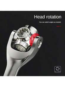 8-In-1/52-In-1 Multi-Function Socket Wrench Set, 360° Rotating Universal Wrench With Anti-Slip Handle, Household Adjustable Bone Wrench, Fits 8-12mm/0.31-0.47in & 12-19mm/0.47-0.75in, Works With 8 Types Of Screws - Multicolor - View 5