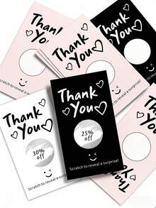 50pcs Blank Scratch-Off Cards, DIY Gift Certificates And Coupon Cards Suitable For Hair Salons, Nail Spas And Small Businesses, Perfect For Holidays, Birthdays, Anniversaries And Party Games - Scratch Card - View 4