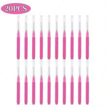 5/10/20/50pcs Disposable Mini Eyebrow Brush, Lightweight Eyebrow Grooming Brush, Micro Eyelash Brush, Portable Eyebrow Curler - Multicolor - View 11