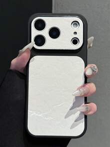 Ốp lưng điện thoại sang trọng họa tiết núi tuyết chuyển sắc, chất liệu nhung mờ, tương thích với iPhone 17Pro Max 16Pro Max 15 Pro Max 14Pro Max 13 Pro Max 17Pro Max 16 Pro Max 15 Pro Max 14 Pro Max 13 Pro Max 17Pro Max 16 Pro Max 15 Pro Max 14 Pro Max 13 Pro Max Thiết kế thời trang với cửa sổ lớn bảo vệ ống kính camera, mặt lưng mềm mại. - trắng - Xem 4