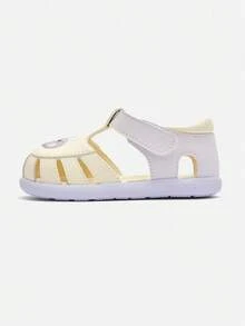 Balabala 2026 Summer Girls Princess Sandals, Lightweight Breathable Soft Bottom Comfortable Sandals - White Purple - View 2
