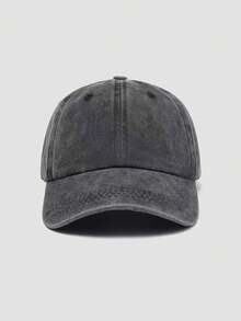 1 pieza Gorra de béisbol unisex de unicolor desgastada y lavada, estilo vintage, sombrero visera transpirable para exteriores, pesca, viajes - Multicolor - Ver 15