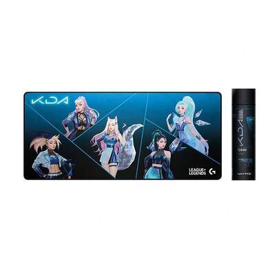 Logitech G840 XL KDA Ediție personalizată, Mousepad/Mousepad pentru desktop foarte mare, Mousepad pentru jocuri KDA în ediție limitată