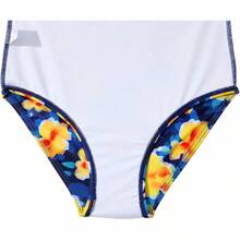 Girls Bathing Suit Size 2-10 Years - Cute Toddler Swimsuit Girl Adjustable One Piece Swimwear For Summer Beach Wear - 塗鴉橙花 - 查看 6