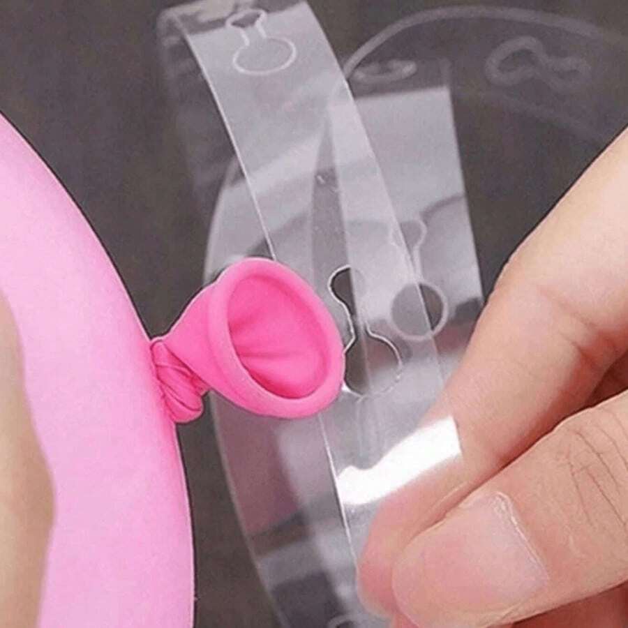 1-20Pcs Balloon Decorating Strip, Each Roll 500cm/196in Long, Balloon Arch Decorating Strip Set Suitable For Party, Wedding And Birthday Decoration, Balloon Tape Chain Ribbon, Baby Shower Party Decoration