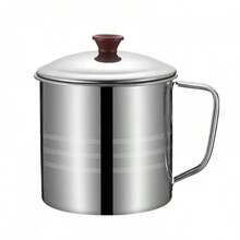 Stainless Steel Covered Cup, Gargle Cup, Water Cup, Children's Cup, Tea Cup, Small Water Cup - 8cm Water Cup [201] - View 4