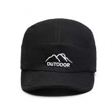 1pc Outdoor Soft Top Short Brim Baseball Cap, Mountain Style, Spring/Summer Casual Sun Protection Hat - A - View 3