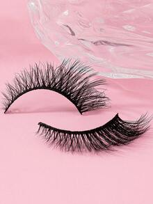 5对猫眼假睫毛，仿貂毛假睫毛，自然纤长，浓密柔软，打造纤长美睫效果 - 查看 2