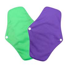 2 Pieces AWJ Mesh Liner Cloth Sanitary Pads, Regular Flow Reusable Menstrual Pads/Mama Panty Liners - Two-piece set - View 15