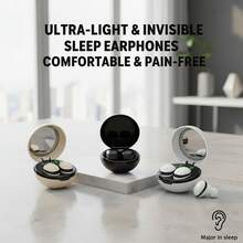 迷你无线耳机，超小型睡眠耳机，无闪烁灯，兼容苹果和安卓手机，母亲节推荐礼物 - 彩色 - 查看 11