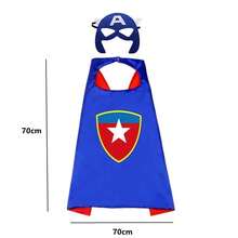 Marvel Superhero Capes And Masks Set For Spider-Man Iron Man Captain America Costume Birthday Party Favors - Multicolor - View 2