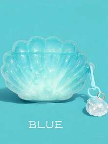 1pc Summer Ocean Shell Holographic Laser Pearl Bluetooth Earphone Case, Compatible With AirPods 1/2/3/4/Pro/Pro3, Ins Style Bluetooth Earphone Case - Multicolor - View 15