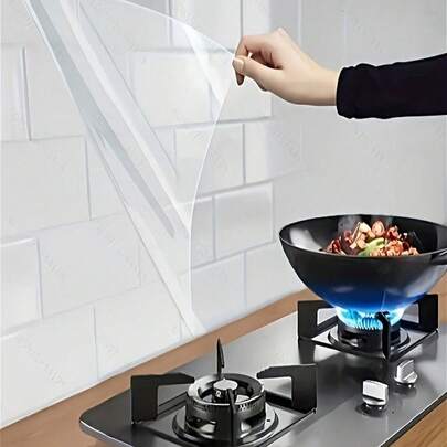 1 Cuộn (1m/2m/3 Mét) Màng bảo vệ tự dính chịu nhiệt cao, chống thấm dầu - Màng bảo vệ tự dính chống dầu và nước, thích hợp cho nhà bếp, tủ, máy hút mùi, chống graffiti, dụng cụ nhà bếp, đồ dùng nấu nướng, đồ dùng phòng tắm, thích hợp làm quà tặng cho cả nam và nữ.