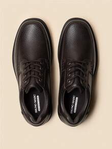Men's Sqaure Toe Dress Shoes Walk Derby Athletic Oxford For Business Trips Commuting Shoes - Brown - View 5