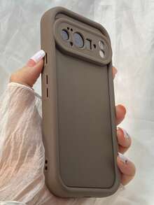 対応 GooglePixel 8a 9A Pixel 10 かわいい Pixel 8 9 10 Pro 対応 電話ケース エンジェルアイズ TPU ソフトケース、ドーパミンカラー、シンプル、滑り止め、落下防止、厚みのある保護 - 冷たいコーヒー色 - チェックする 4