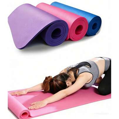 1 pieza Esterilla de yoga, esterilla de pilates, esterilla de yoga gruesa, almohadilla de equilibrio, alfombra de piso antideslizante para el hogar, rodillera gruesa. Diseñada para yoga y fitness, 3 cm de grosor, se puede usar como esterilla de yoga. Adecuada para gimnasio, entrenamiento en casa, yoga, deportes, actividades al aire libre, pilates, etc. Un gran regalo para amigos.