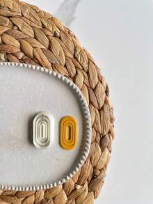 Minimalist Teardrop Clay Cutter Set, 1/5Pcs Layered Polymer Clay Cutters, DIY Craft Tools For Modern Clay Jewelry Making - White - View 12