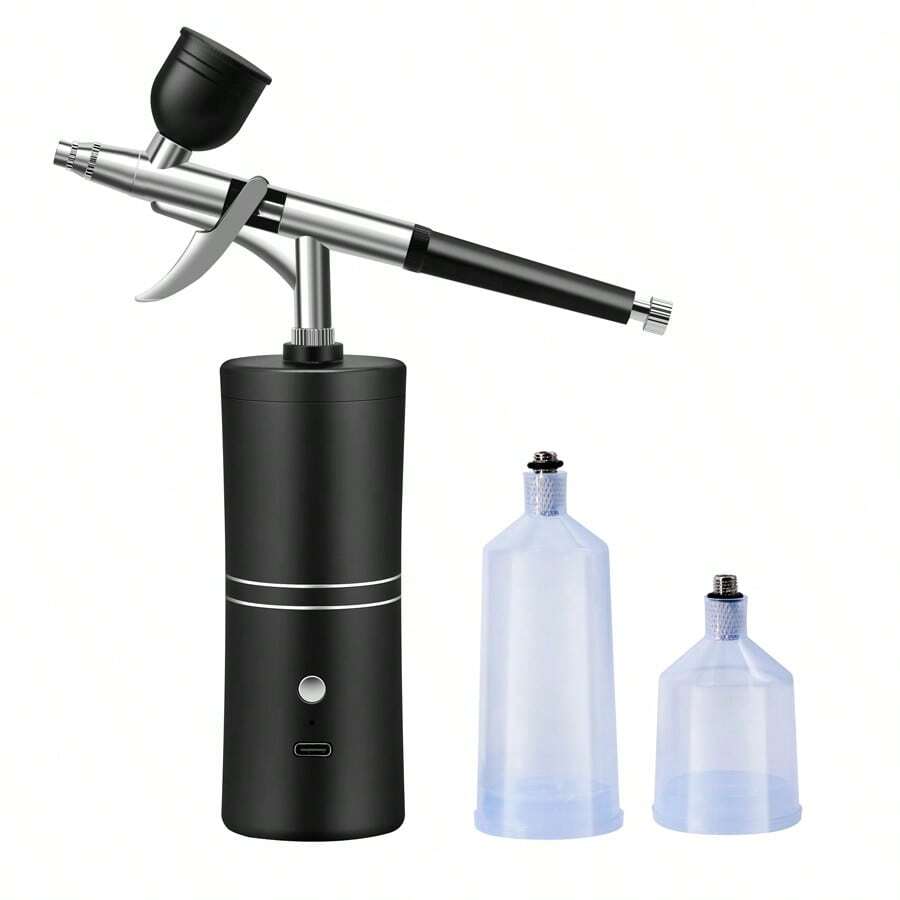 Portable Airbrush Kit With Compressor, USB Rechargeable Cordless Air Brushes For Painting, Nail Art, Model Coloring, Makeup Spray Gun