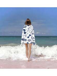 1pc Ultra Soft Coconut Tree Beach Towel - Sand-Proof, Lightweight, Quick-Drying Polyester Blend - Ideal For Swimming, Camping, Travel And Outdoor Adventure - Perfect For Vacation, Birthday, Anniversary Or Essential Accessory, Beach Towel | Coconut Tree Design | Quick-Dry Fabric, Suitable For Beach - A - View 2
