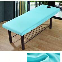 1件按摩床单，面部托架按摩床罩，贴合式按摩床罩，适用于美容院，适用于最大80厘米的按摩床。 - 彩色 - 查看 5