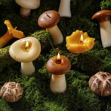 1 pièce Bougie parfumée en forme de champignon réaliste de 8 cm, bougie à l'arôme de cèpes, décoration d'ambiance, bougie de forme spéciale, accessoire photo, cadeau d'anniversaire - idéal pour les faveurs de mariage, les cadeaux pour les amis, la décoration de la maison, l'utilisation quotidienne, les célébrations de fête, la relaxation et la méditation, les cadeaux d'anniversaire, les accessoires photo, l'éclairage d'urgence, la jolie décoration de chambre - A - Voir 2
