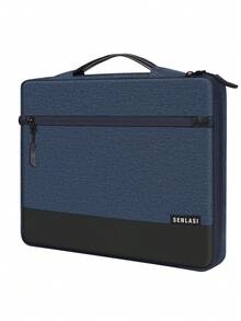 SENLASI 13-15 Inch Laptop Case Sleeve Compatible With MacBook Air 13 15 M1 M2 2012-2023, Pro 13 14 15 16 2010-2022 14-15.6 Chromebook Surface Notebook Carry Bag With Handle, Blue - View 11