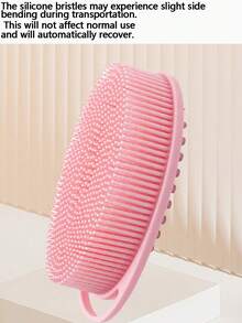 2/1pc Soft Silicone Bath Scrub Brush, Suitable For All Skin Types. Effectively Cleans Body Dirt,, Calluses And Skin. Produces Rich Foam For Clean And Smooth Skin. Suitable For Showering, Bathing, Personal Hygiene Cleaning And Care. Port - A - View 11