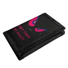 三折钱包，印有“别碰我的钱包”个性化图案，可装现金、硬币、身份证和钥匙链。 - 彩色 - 查看 6