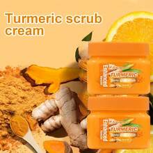 Turmeric Body Glow Scrub, Gentle Exfoliating Body Polish With Natural Turmeric Extract, Deep Cleansing & Skin Brightening, Smooths & Softens Skin, Suitable For Daily Use, Ideal For All Skin Types, Helps Improve Skin Texture & Radiance, Perfect For A Spa-Like Experience At Home - Turmeric - View 2