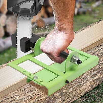 Lumber Cutting Guide, Chainsaw Mill Lumber Cutting Guide Suitable For Gasoline Or Electric Chain Saws, Wood Cutting Size(Max): 5*15cm/2*6in